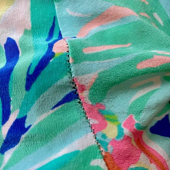 Lilly Pulitzer Colorful Long Sleeve Silk Women's XS - Picture 12 of 13